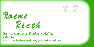 noemi rieth business card